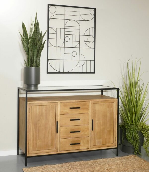 ניו יורק - מזנון 4 מגירות שחור