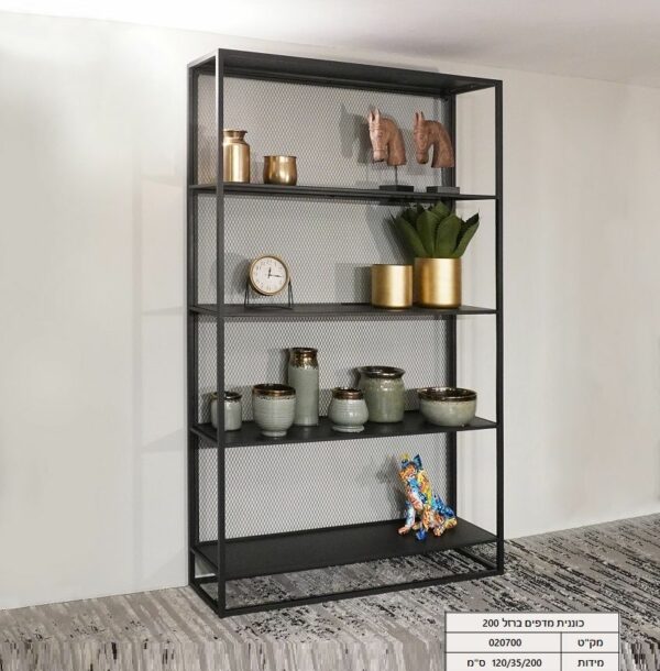 כוננית מדפים ברזל 200