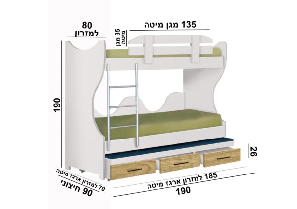 מיטת נוער מילה