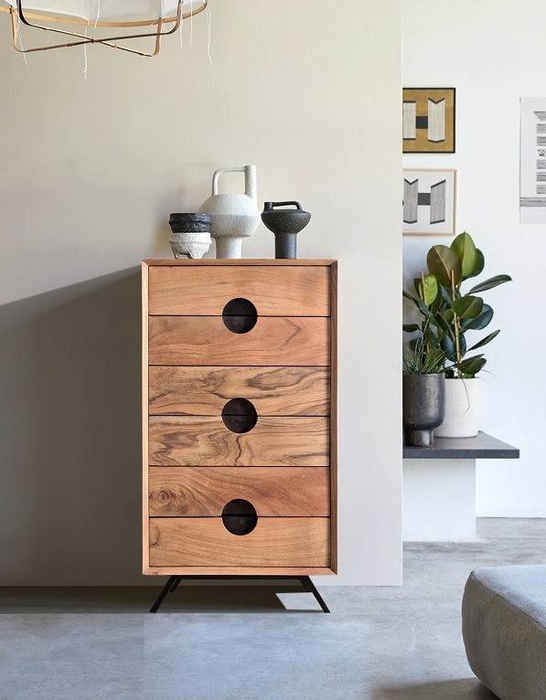 טוקיו - שידה צרה 6 מגירות