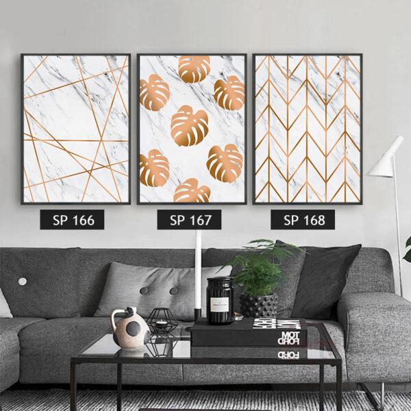 סט 3 תמונות קנבס בצורות מיוחדות