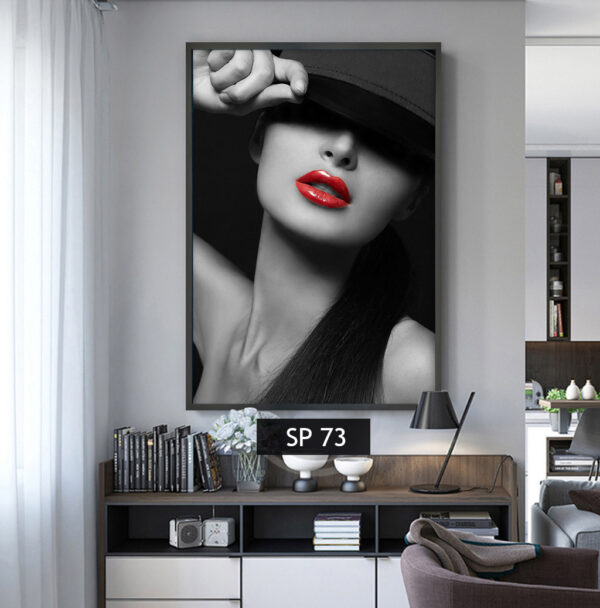 תמונת קנבס אישה בשחור לבן SP 73