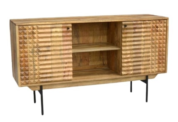 קומודה עץ טבעי מנגו