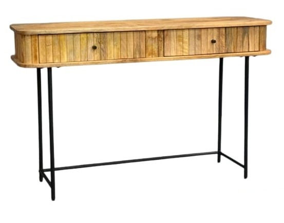 קונסולה עץ טבעי מנגו