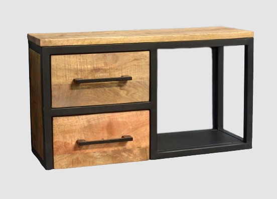 מדף תליה 2 מגירות מנגו