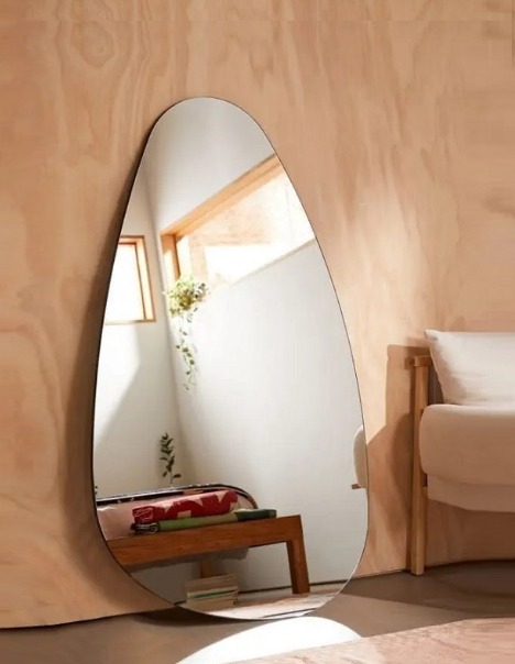 מראה טיפה 80/180 - שחור