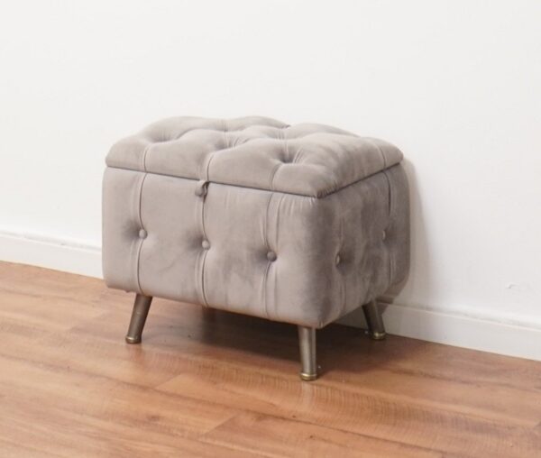 שרפרף קטיפה נפתח 50 - אפור