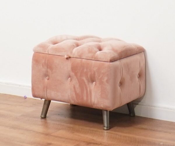 שרפרף קטיפה נפתח 50 - ורוד