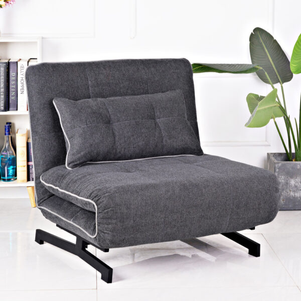 כורסא נפתחת למיטה מרופדת בד רחיץ דגם רוני