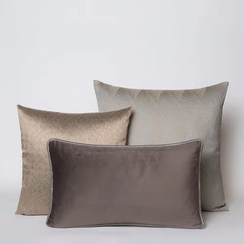 סט 3 כריות art déco baige