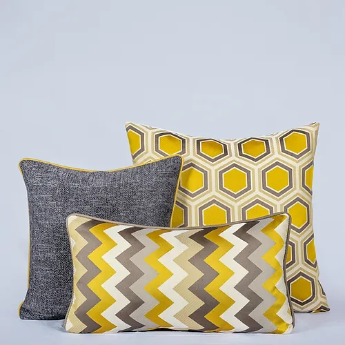 סט 3 כריות sigma yellow