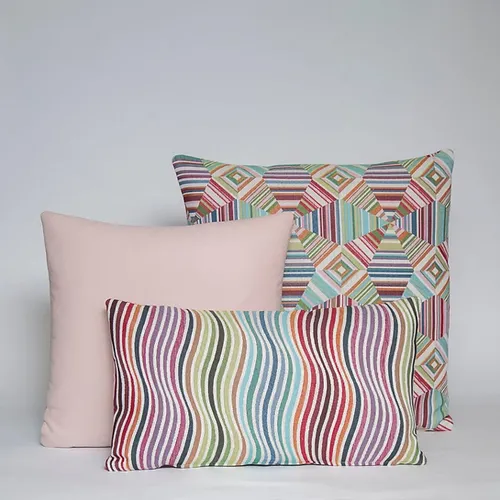 סט 3 כריות colorama pink