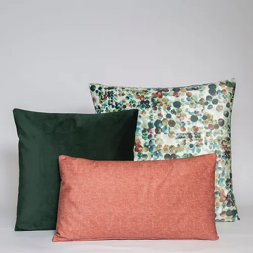 סט 3 כריות mix green