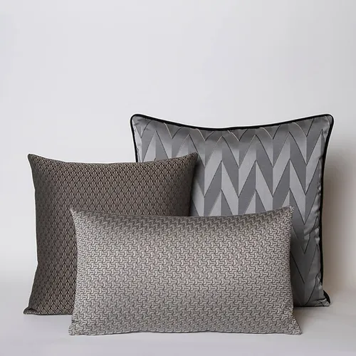 סט 3 כריות art déco grey