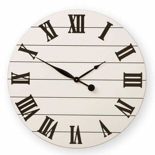 שעון קיר עץ MANLOLAL בגודל 80X80X5