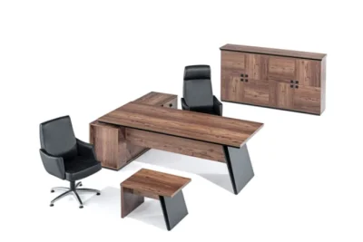 שולחן עבודה MUSTANG כולל הרחבה 235 ס``מ צבע UD/BLACK