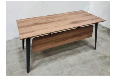 שולחן משרדי רומי ללא שלוחה רוחב 180 ס``מ  צבע עץ כהה