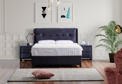 מיטה מרופדת פניני