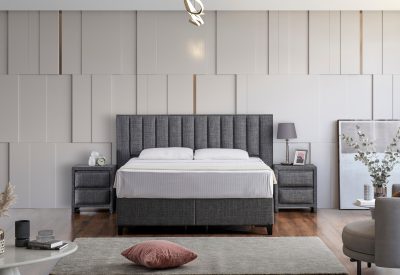 מיטה מרופדת גלי