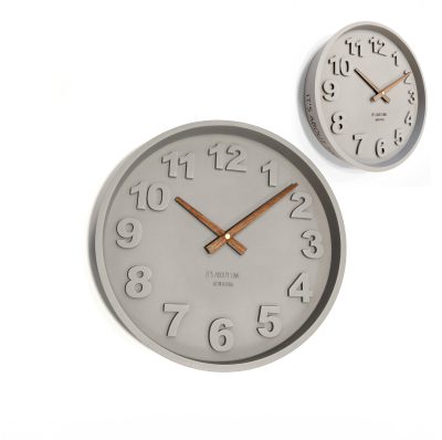 שעון בטון ספרות קטן