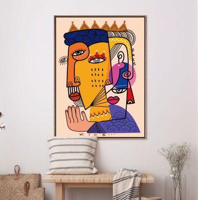 תמונת קטיפה מסגרת עץ