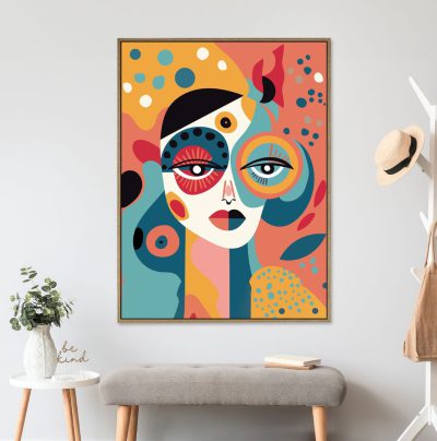 תמונת קטיפה מסגרת עץ