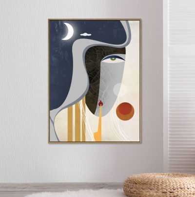 תמונת קטיפה מסגרת עץ