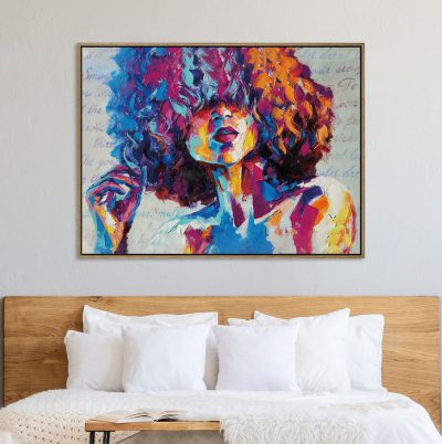 תמונת קטיפה מסגרת עץ