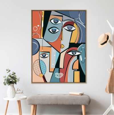 תמונת קטיפה מסגרת עץ