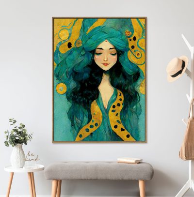 תמונת קטיפה מסגרת עץ