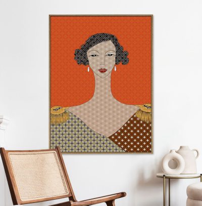 תמונת קטיפה מסגרת עץ