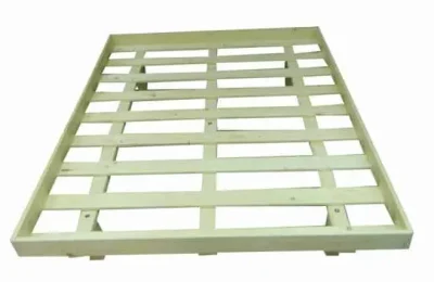 בסיס מיטה זוגי מעץ מלא עם מסגרת