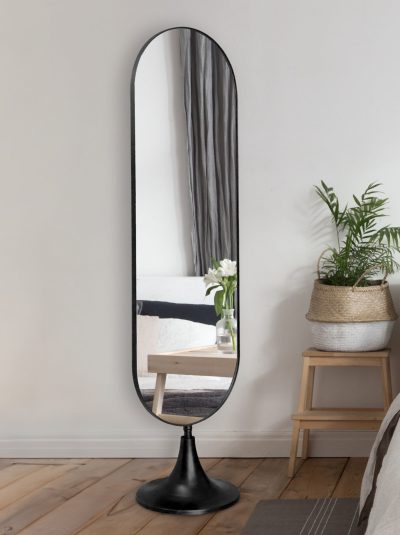 מראה אובלית על רגל דגם פריז