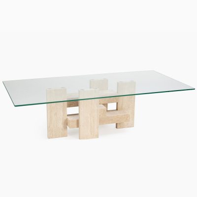 שולחן סלוני זכוכית דגם יהלום