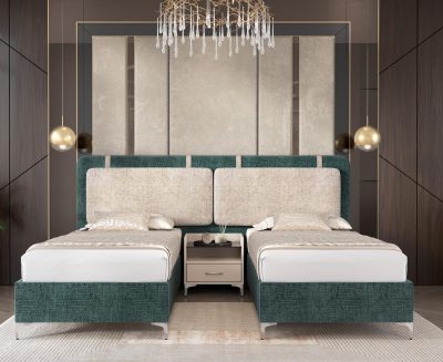 מיטה זוגית עם הפרדה יהודית דגם סימונה