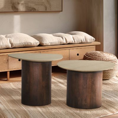 סידני - סט 2 שולחנות טיפה