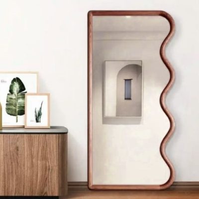 מראה גלים - עץ אגוז